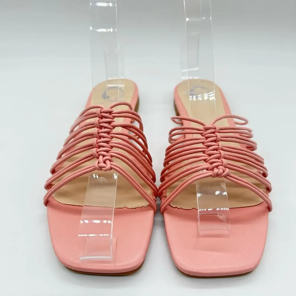 Journee Collection Sandals Womens 6.5 Pink‎ Addora Slides Sandals NEW